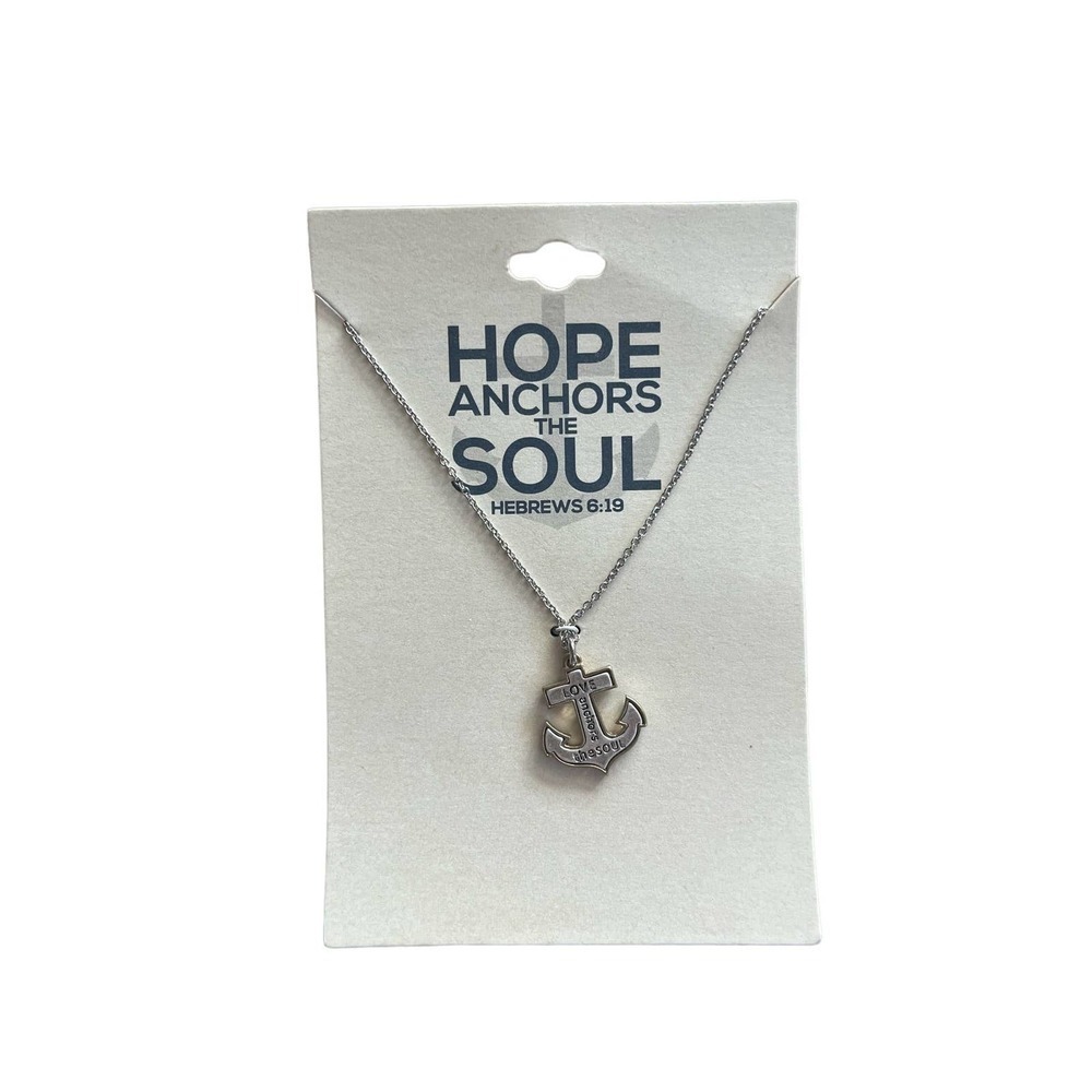 Hope Anchors The Soul Pendant Necklace Hebrews New​​​​​​​​​​​​​